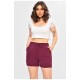 Шорти жіночі однотонні фіолетового кольору 203017L