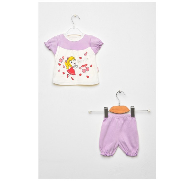 Костюм детский для девочки лилового цвета 203062L