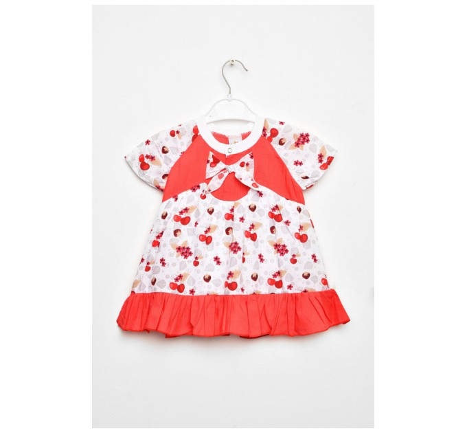 Сукня дитяча для дівчинки червоно-білого кольору 203138L