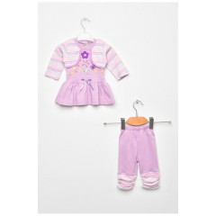 Костюм дитячий для дівчинки бузкового кольору 203143L