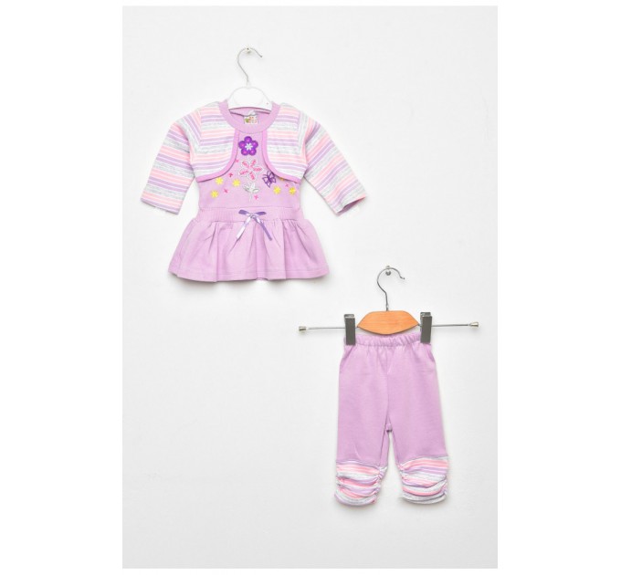 Костюм дитячий для дівчинки бузкового кольору 203143L
