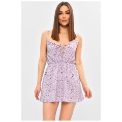 Сарафан жіночий бузкового кольору з принтом 203157L