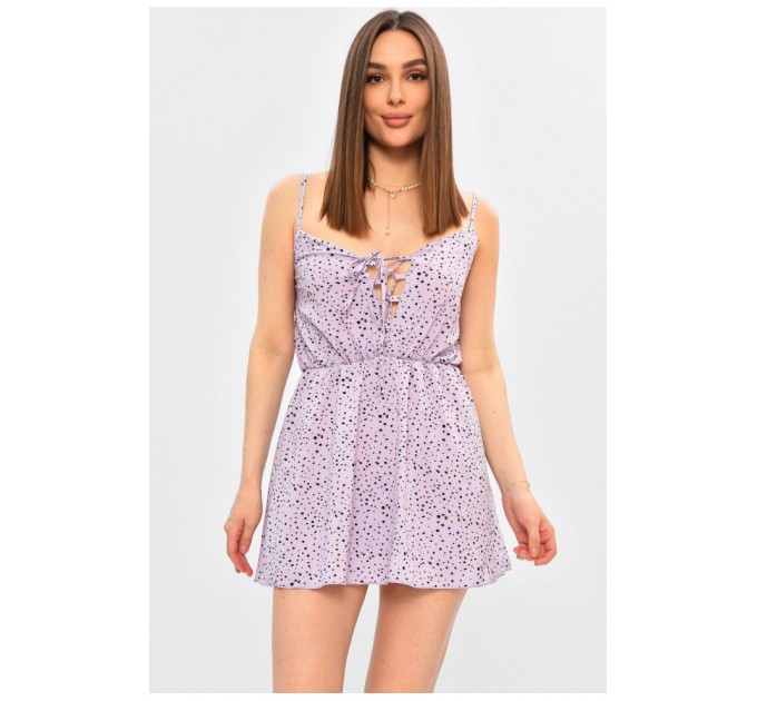 Сарафан женский сиреневого цвета с принтом 203157L