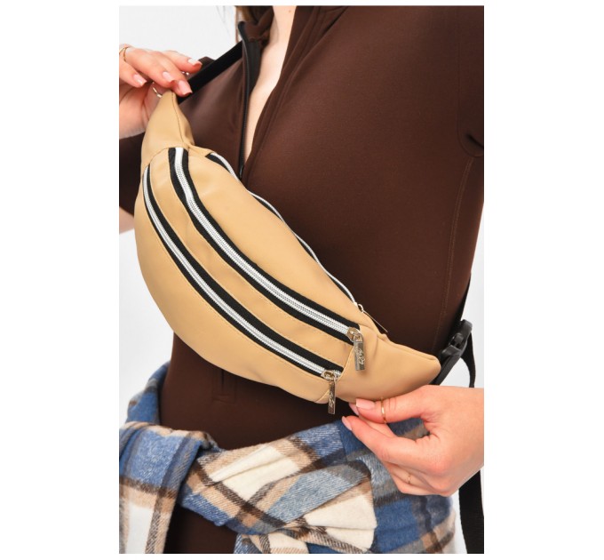 Бананка жіноча бежевого кольору 203234L