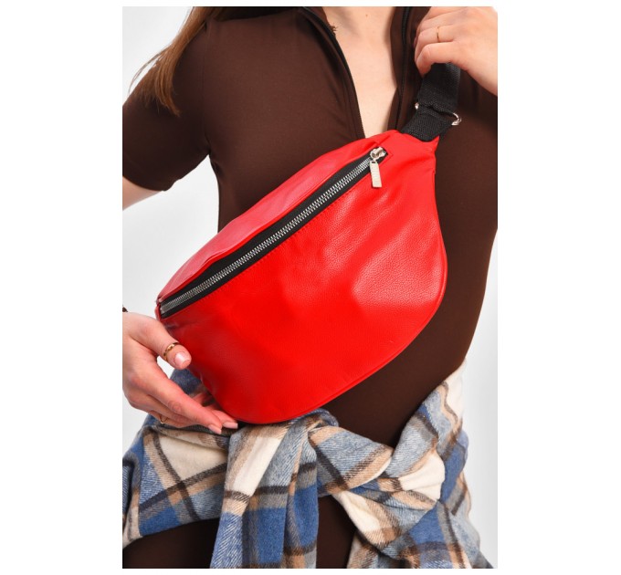 Бананка жіноча червоного кольору 203309L