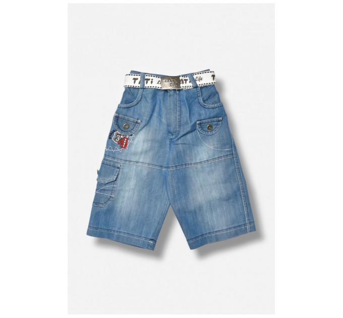 Бриджі дитячі блакитного кольору джинс 203442L