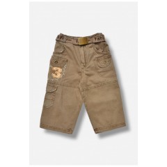 Бриджі дитячі для хлопчика темно-бежевого кольору 203478L