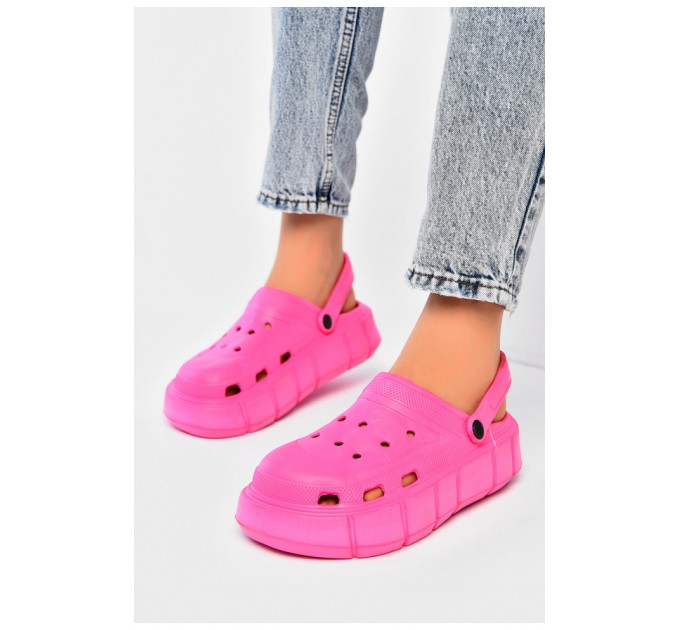 Кроксы женские розового цвета 203492L