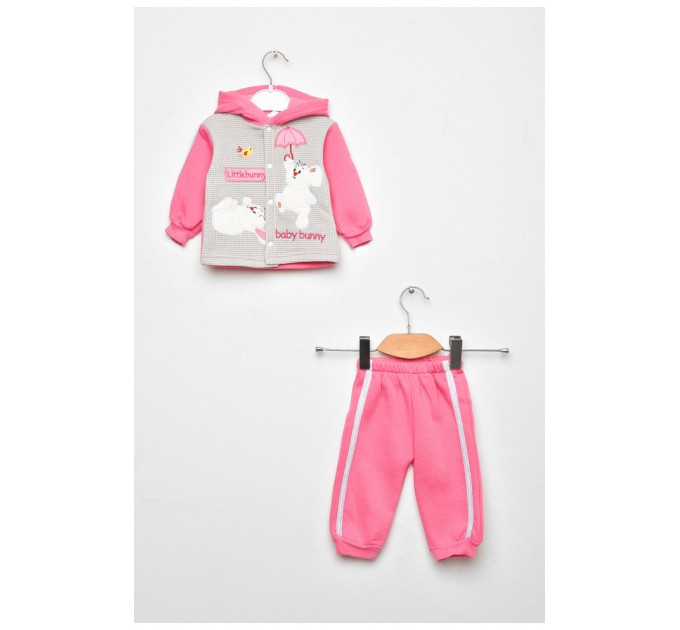 Костюм детский для девочки светло-розового цвета 203502L