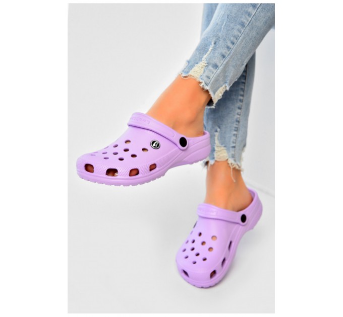 Кроксы женские сиреневого цвета 203682L