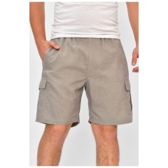 Шорти чоловічі однотонні сірого кольору 203698L