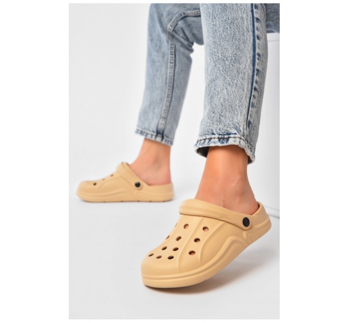 Сабо жіночі бежевого кольору 203793L