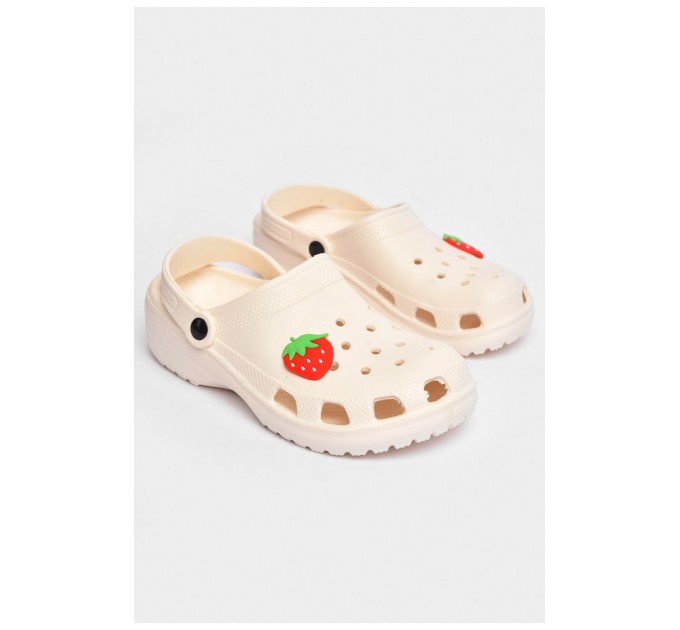 Кроксы детские молочного цвета 203855L