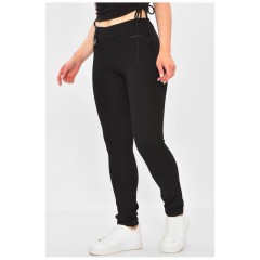 Лосини жіночі однотонні чорного кольору 203888L