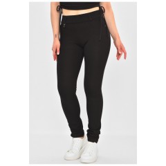 Лосини жіночі однотонні чорного кольору 203889L