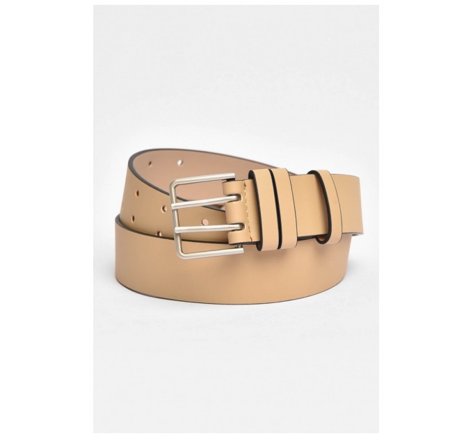 Ремінь жіночий молочного кольору 108 см 203894L