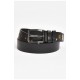 Ремінь чоловічий чорного кольору розмір 113*3,5 см 203920L
