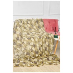 Плед коричневого кольору з принтом розмір 150*200 204086L