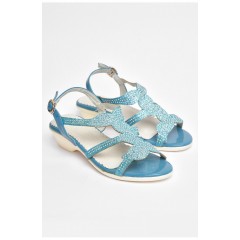 Босоніжки дитячі блакитного кольору 204361L