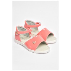Детские босоножки темно-розового цвета на лепучке 204363L
