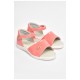 Детские босоножки темно-розового цвета на лепучке 204363L