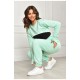 Спортивний костюм жіночий трійка м'ятного кольору 204502L