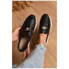 Туфлі-лофери жіночі чорного кольору 204569L