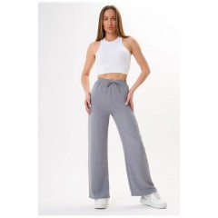 Штани жіночі однотонні сірого кольору 204615L