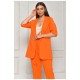 Женский пиджак однотонный оранжевого цвета 204700L