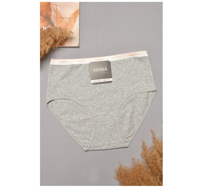 Труси жіночі напівбатальні сірого кольору 204800L