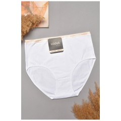 Труси жіночі напівбатальні білого кольору 204804L