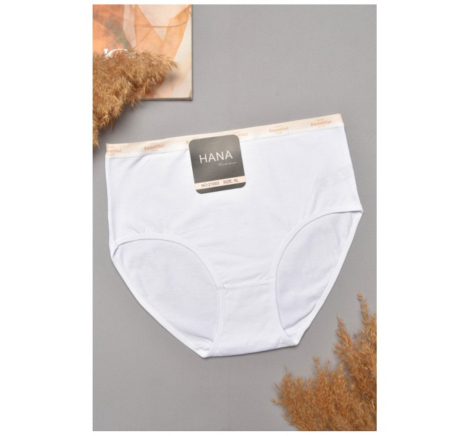 Труси жіночі напівбатальні білого кольору 204804L