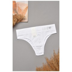 Труси жіночі однотонні білого кольору 204817L