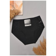 Труси жіночі напівбатальні чорного кольору 204847L