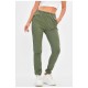 Спортивные брюки женские цвета хаки 204909L