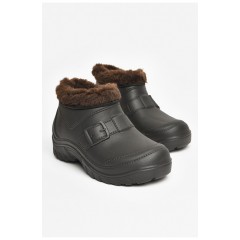 Калоші чоловічі на хутрі чорного кольору 205052L