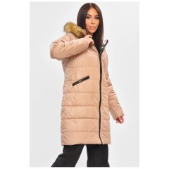 Куртка женская демисезонная бежевого цвета 205277L