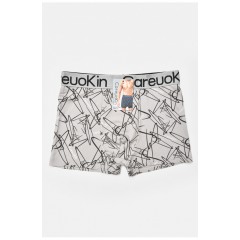 Боксери чоловічі сірого кольору з принтом 205922L