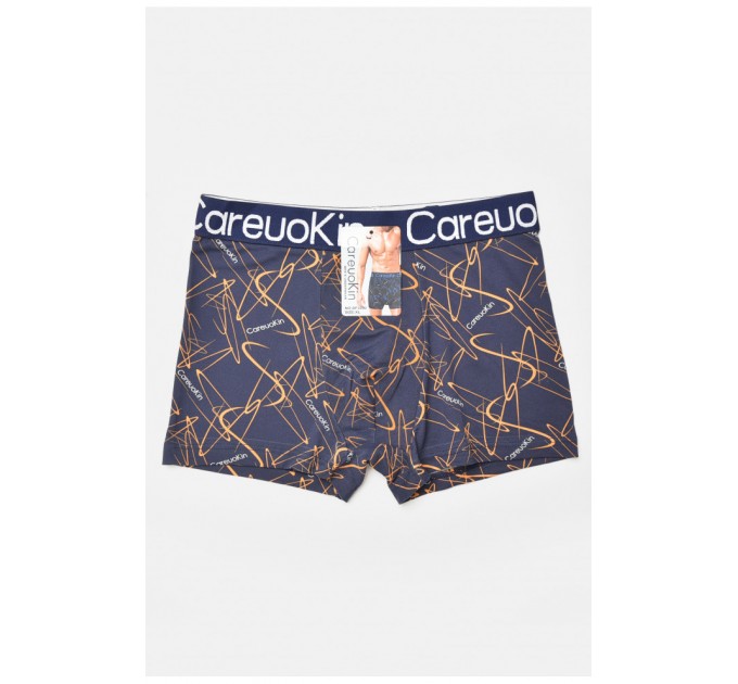 Боксеры мужские темно-синего цвета с принтом 205923L.