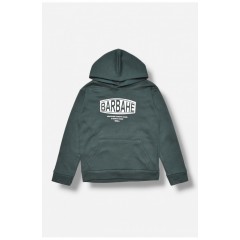 Світшот дитячий для хлопчика на флісі темно-зеленого кольору 206016L