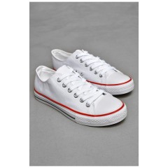 Кеди чоловічі білого кольору текстиль 206049L