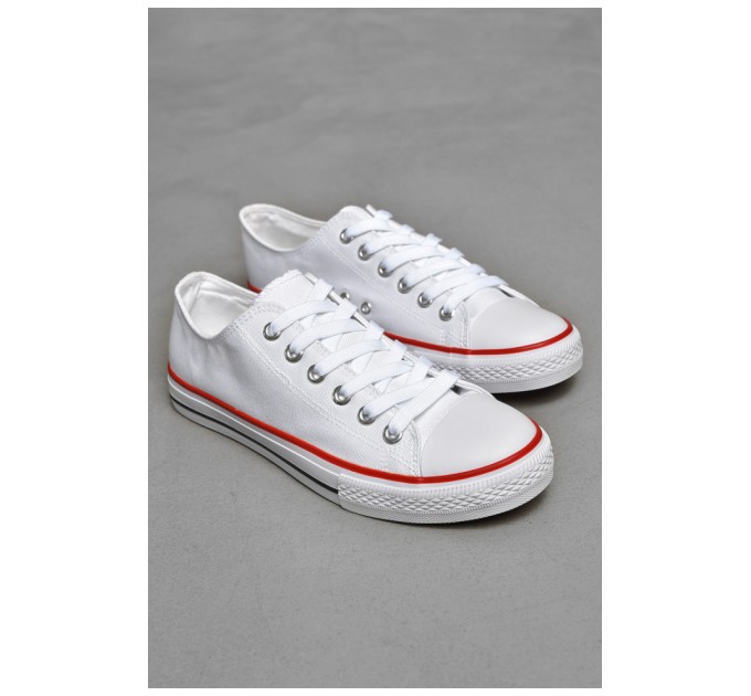 Кеди чоловічі білого кольору текстиль 206049L