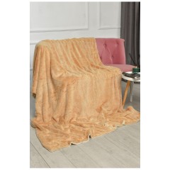 Плед двухсторонний белого и светло-бежевого цвета размер 160*200 206097L