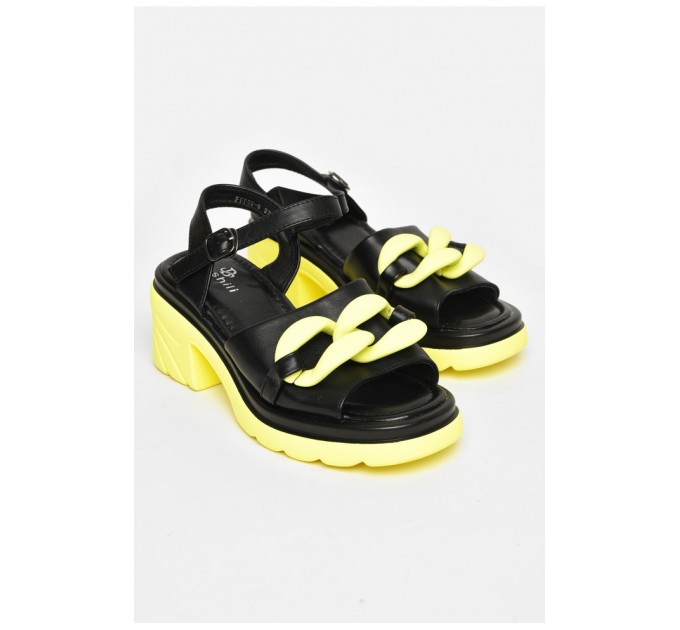 Босоножки женские черного цвета 206109L