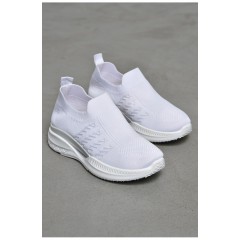 Кросівки дитячі текстильні білого кольору 206146L Кросівки дитячі текстильні білого кольору 206146L