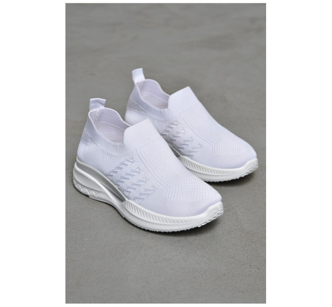 Кросівки дитячі текстильні білого кольору 206146L