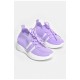 Кросівки дитячі текстильні бузкового кольору 206147L