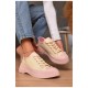 Кеди жіночі бежевого кольору на шнурівці текстиль 206205L Кеди жіночі бежевого кольору на шнурівці текстиль 206205L