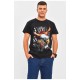 Футболка чоловіча чорного кольору з принтом 206286L