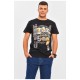 Футболка чоловіча чорного кольору з принтом 206290L